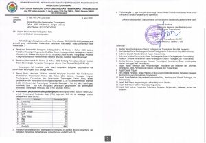 PENUNDAAN PENEMPATAN TRANSMIGRASI TAHUN 2020